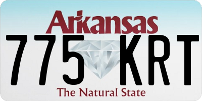 AR license plate 775KRT