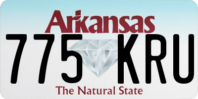 AR license plate 775KRU