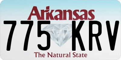 AR license plate 775KRV