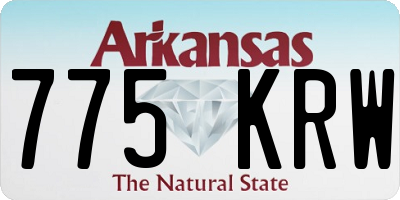 AR license plate 775KRW