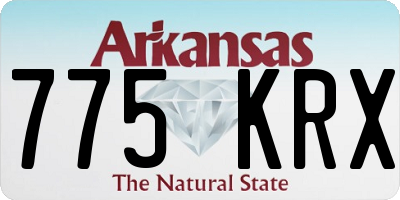 AR license plate 775KRX