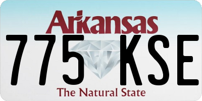 AR license plate 775KSE