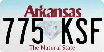 AR license plate 775KSF