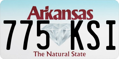 AR license plate 775KSI