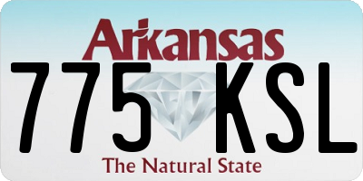 AR license plate 775KSL