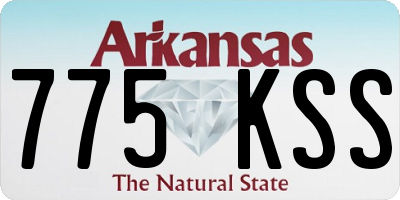 AR license plate 775KSS
