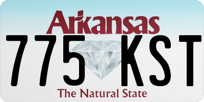 AR license plate 775KST