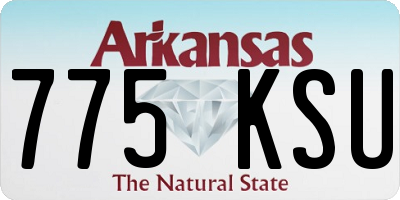 AR license plate 775KSU