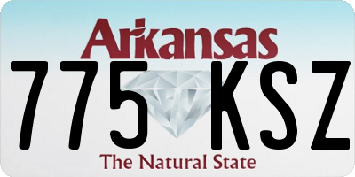 AR license plate 775KSZ