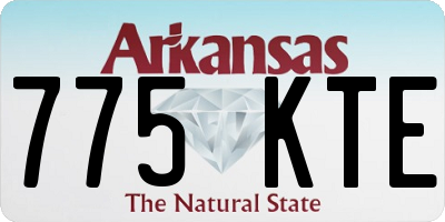 AR license plate 775KTE