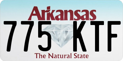 AR license plate 775KTF