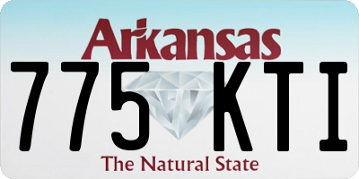 AR license plate 775KTI