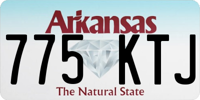 AR license plate 775KTJ