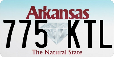 AR license plate 775KTL