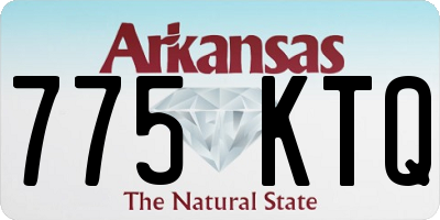 AR license plate 775KTQ
