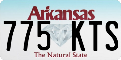 AR license plate 775KTS