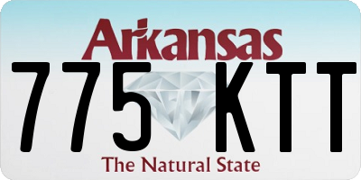 AR license plate 775KTT