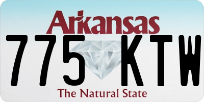 AR license plate 775KTW