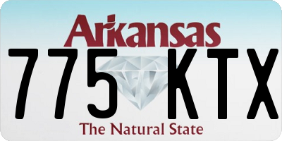 AR license plate 775KTX
