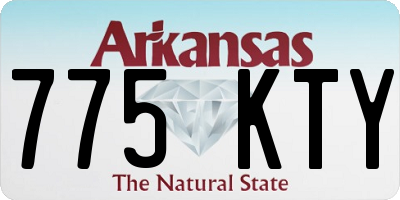 AR license plate 775KTY