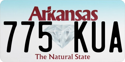 AR license plate 775KUA