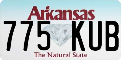 AR license plate 775KUB