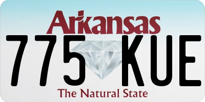 AR license plate 775KUE