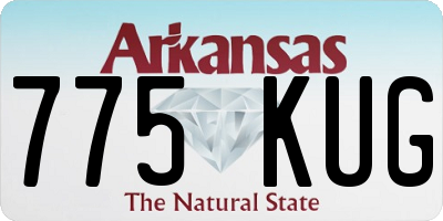AR license plate 775KUG