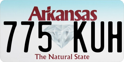 AR license plate 775KUH