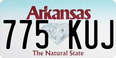 AR license plate 775KUJ