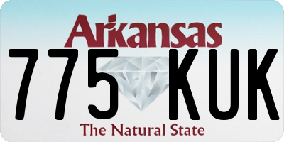 AR license plate 775KUK