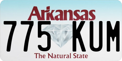 AR license plate 775KUM