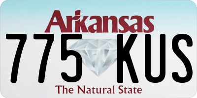 AR license plate 775KUS