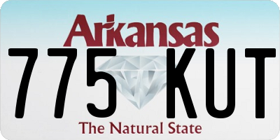 AR license plate 775KUT