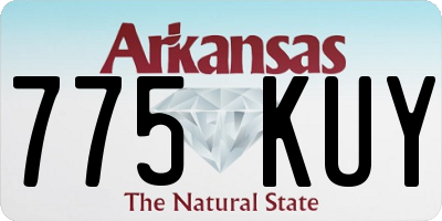 AR license plate 775KUY