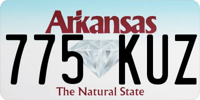 AR license plate 775KUZ