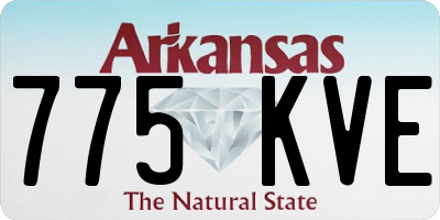 AR license plate 775KVE