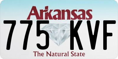 AR license plate 775KVF