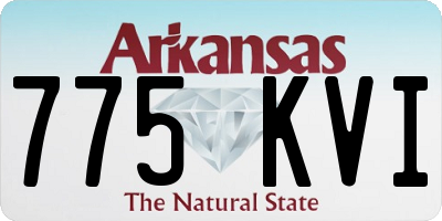 AR license plate 775KVI