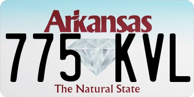 AR license plate 775KVL