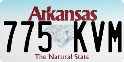 AR license plate 775KVM