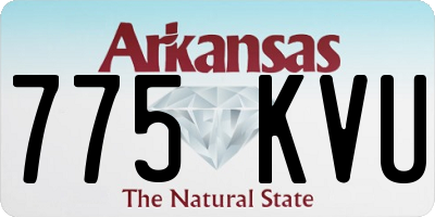 AR license plate 775KVU