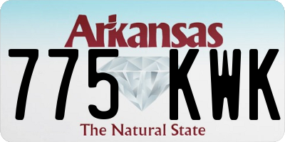 AR license plate 775KWK