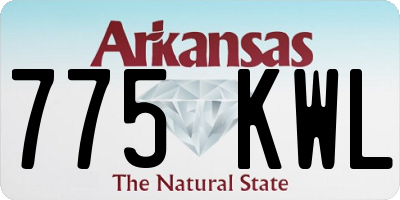 AR license plate 775KWL