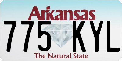 AR license plate 775KYL