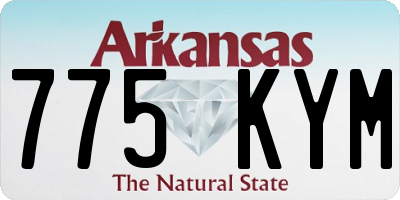 AR license plate 775KYM