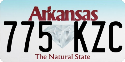 AR license plate 775KZC