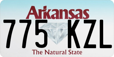 AR license plate 775KZL