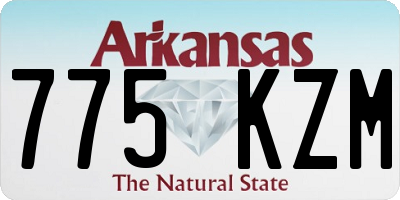 AR license plate 775KZM