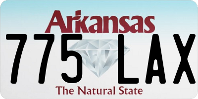 AR license plate 775LAX
